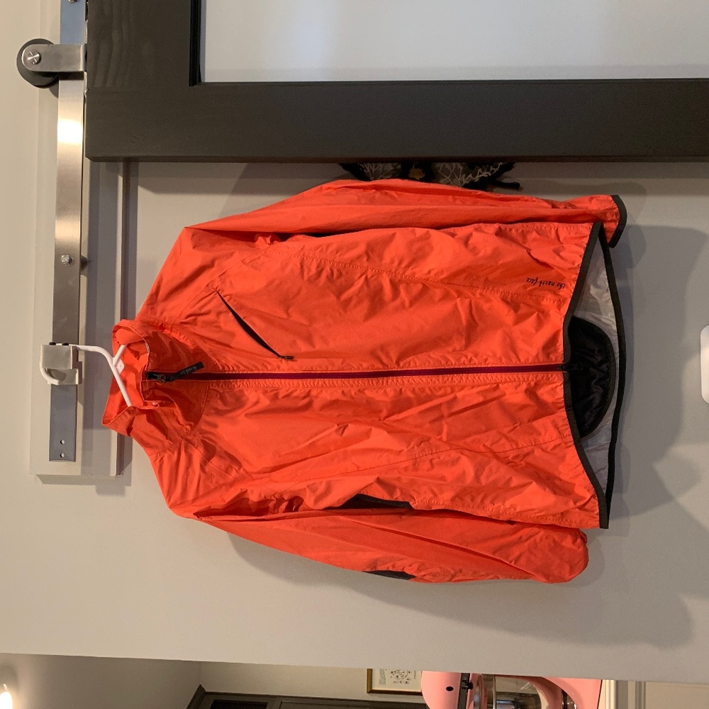 North Face Orange Rain Jacket